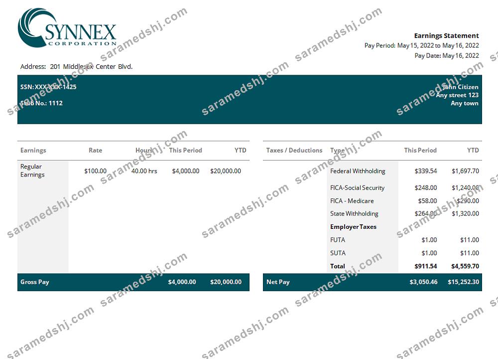 USA IT consulting company employee sheet